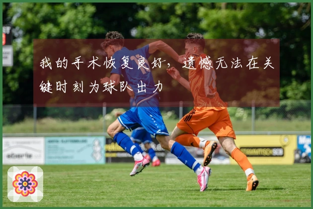 我的手术恢复良好，遗憾无法在关键时刻为球队出力